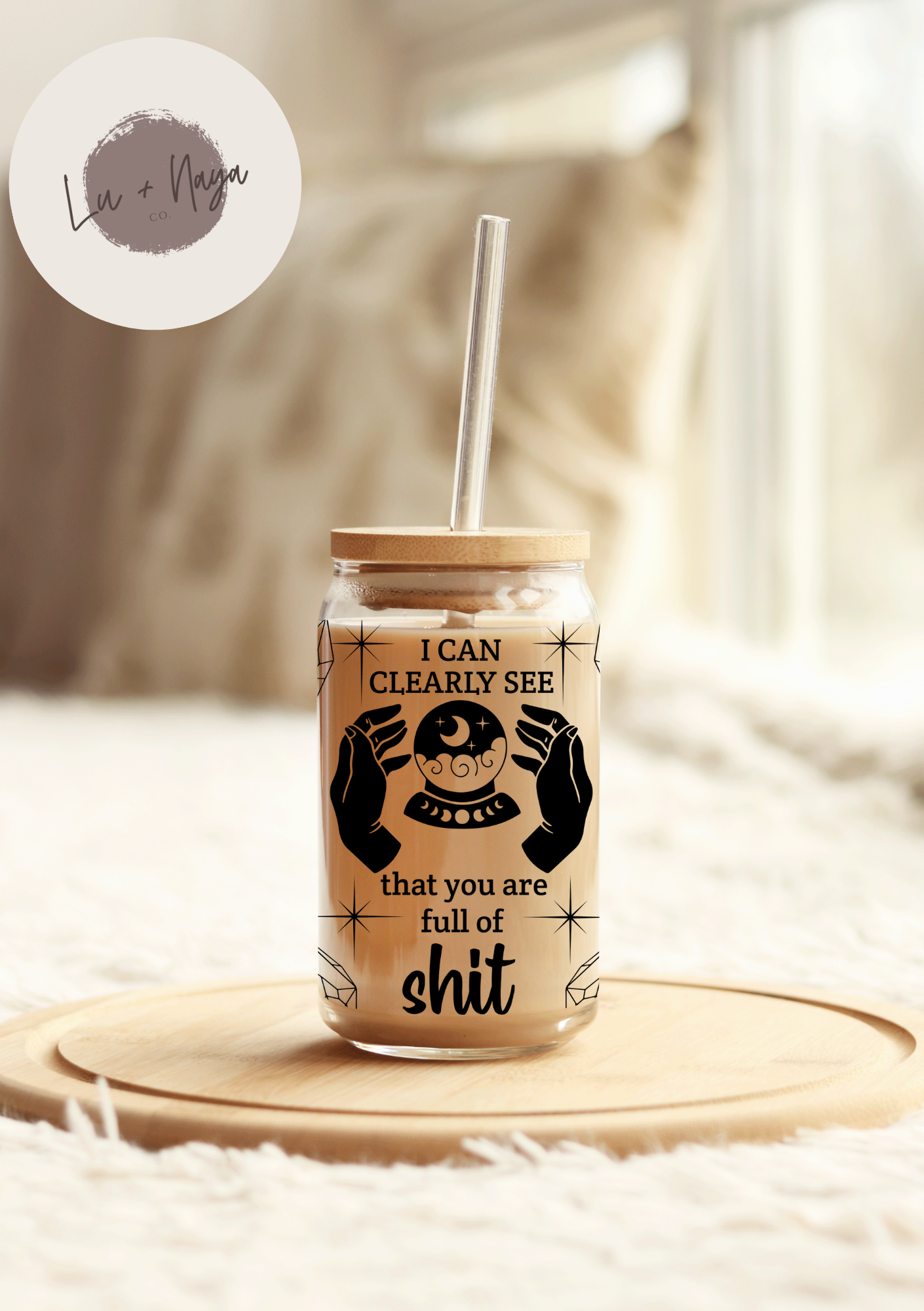 Witchy Sh*t 16oz Glass Cup