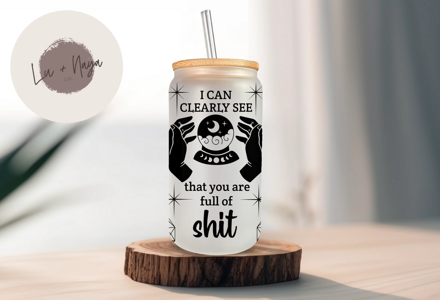 Witchy Sh*t 16oz Glass Cup