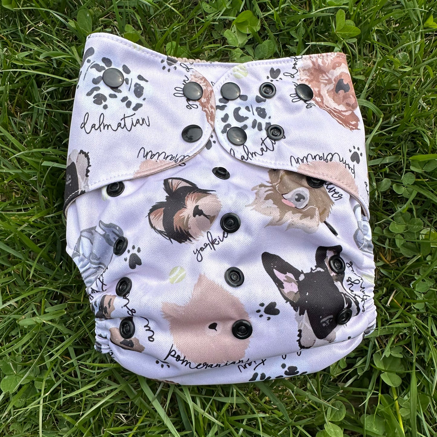 Puppy Party One Size Pocket Diaper