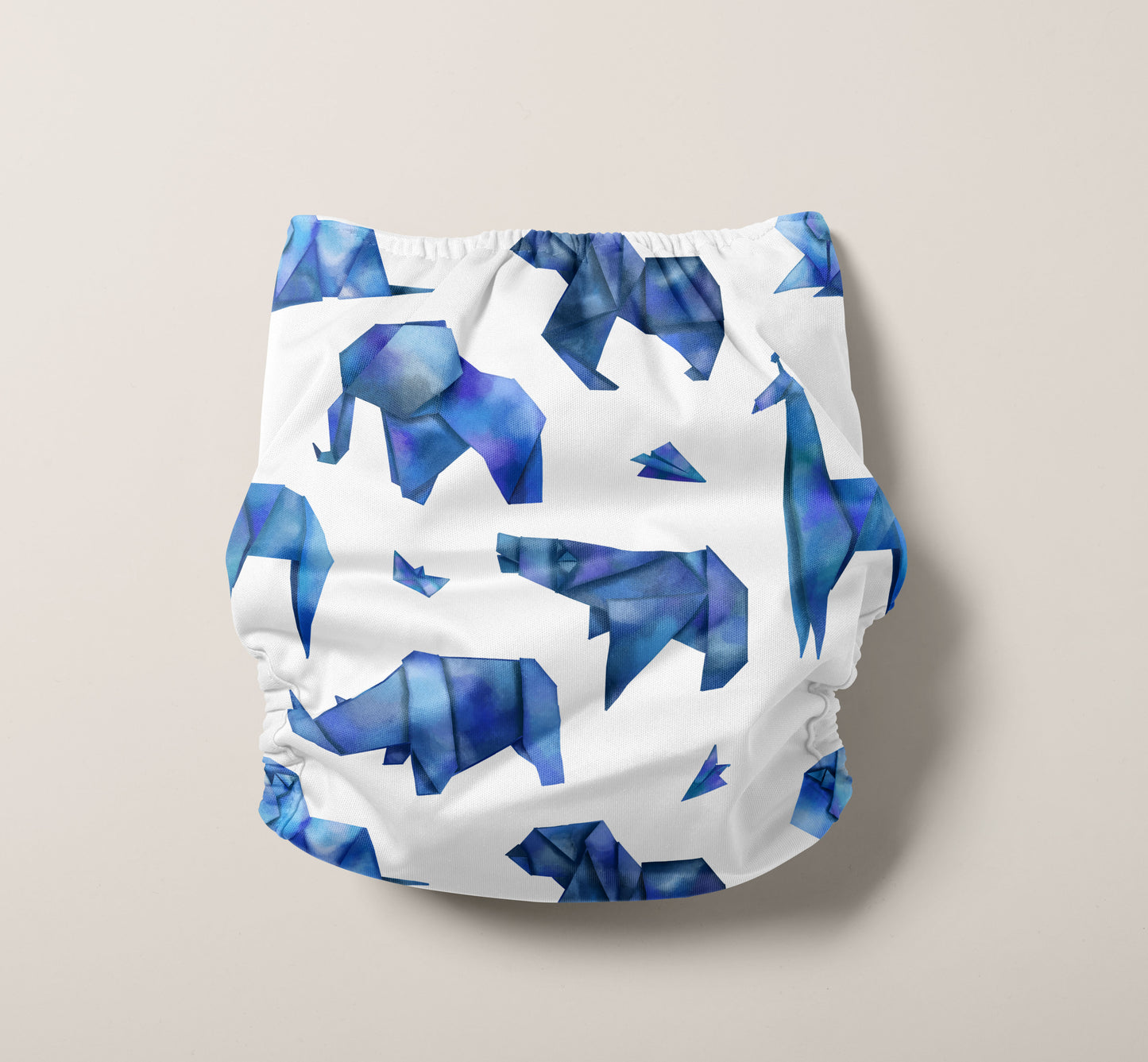 Blue Origami One Size Pocket Diaper