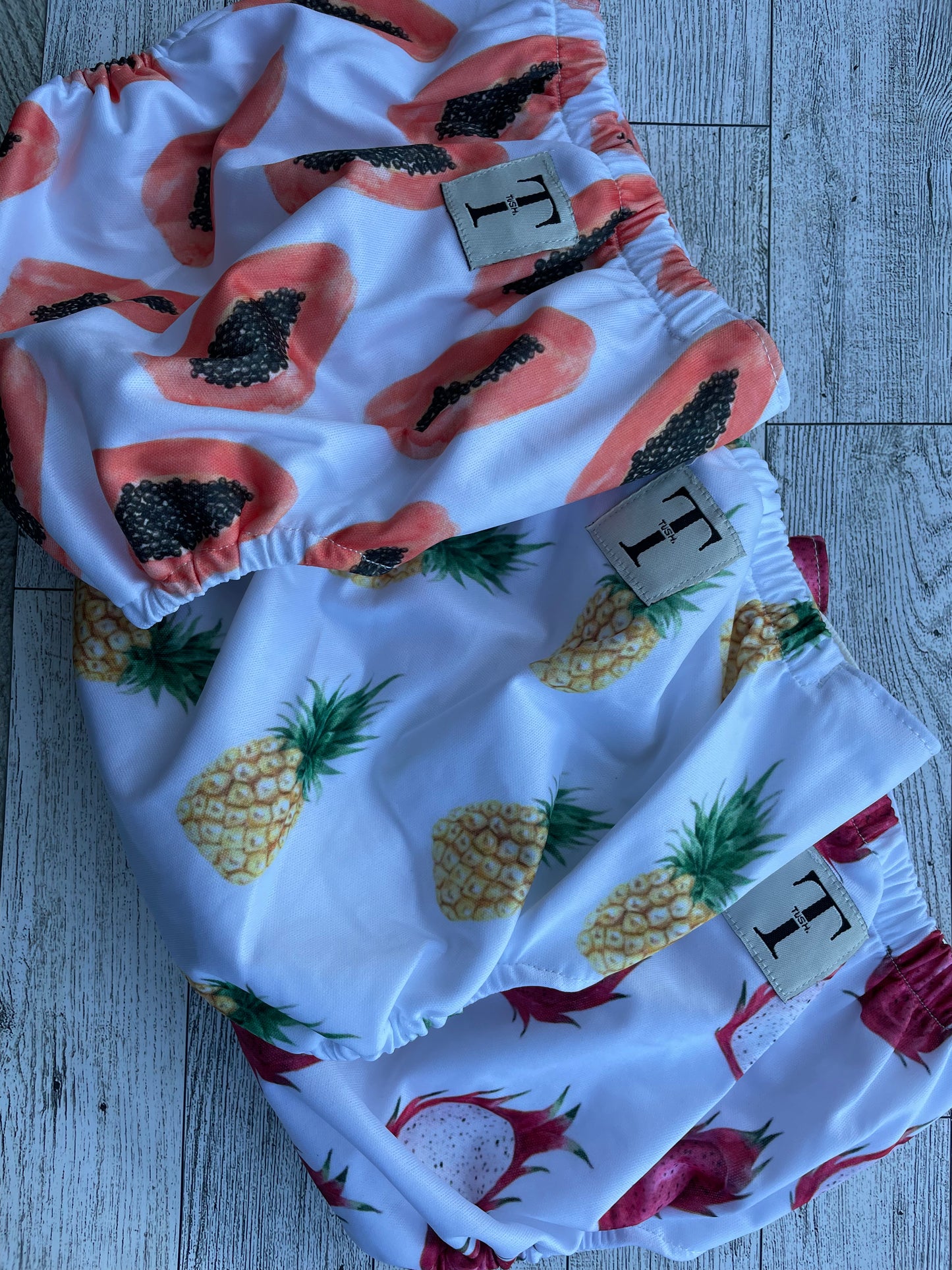 Fruity Trio One Size Pocket Diapers